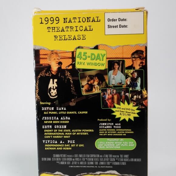 Idle Hands VHS 1999 Horror Jessica Alba Devon Sawa Promotional Copy RARE - Picture 6 of 11